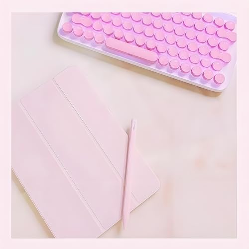 Image of Silicone Case for Apple Pencil Pro & Apple Pencil 2nd Generation, Light Pen Skin Cover Sleeve Accessories Soft Protective iPad Pencil Grip Holder with 2 Nib Covers, Pink