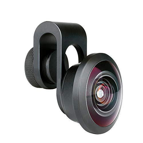 Andoer Fisheye Lens 4K HD Clip-on Phone Lens Super Wide Angle Compatible with iPhone Samsung Huawei Smartphone