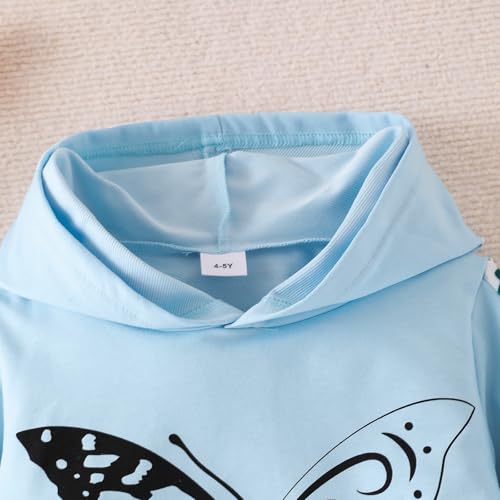 Image of Girls Clothes Fall Winter Toddler Outfits Leopard-print Hoodie Sweatshirt + Sweatpants 2 Piece Set 4-12 Years