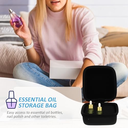Funda de aceites esenciales contra roturas, bolsa organizadora de PU para frascos de 5ml 7