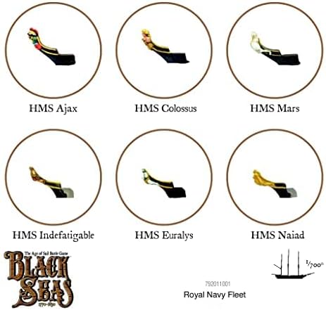 Miniatura 5 de Warlord Black Sea - Juego de flota de la Royal Navy de The Age of Sail - Juegos de mesa de estrategia de juego de rol para adultos, juego de mesa