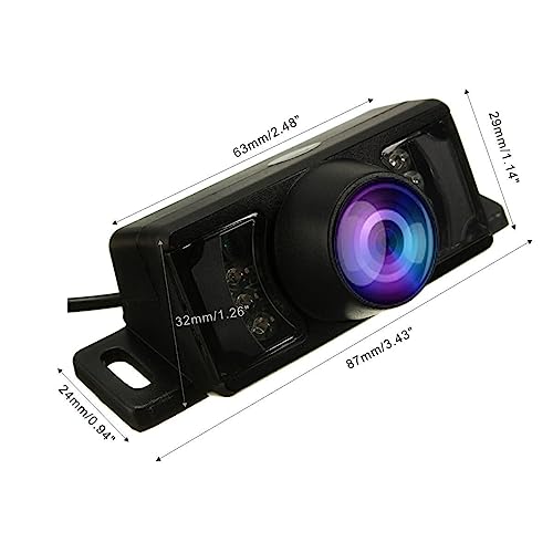 Backup License Plate HD Camera Night Vision Rear View 8 IR LED Waterproof Compatible with Pioneer Car Radio AVH-120BT AVH-210EX AVH-2550NEX AVH-X490BS DMH-WT8600NEX DMH-100BT DMH-160BT