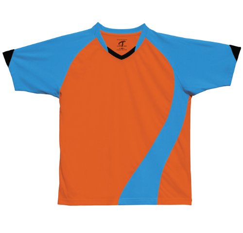 Challenger Teamwear Youth Navajo Jersey M Orange-Neon Blue