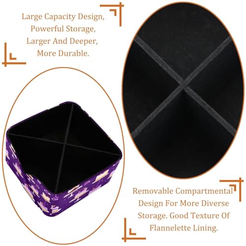 Porte-stylos rectangulaire violet motif dessert pour papeterie et bureau - 5