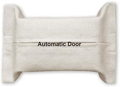 DIYthinker Automatic Door Black Symbol Pattern Tissue Paper Cover Holder Cotton Linen Bag image 2