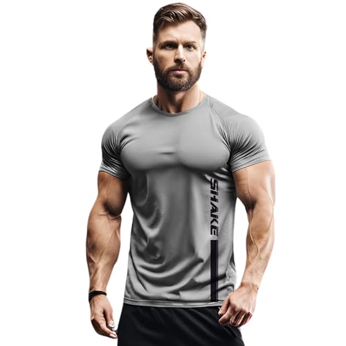 Image of 3Colours RGB Active Fit Men's Sports T-Shirt - Lightweight Quick Dry Polyester Gym & Running Wear-Shake