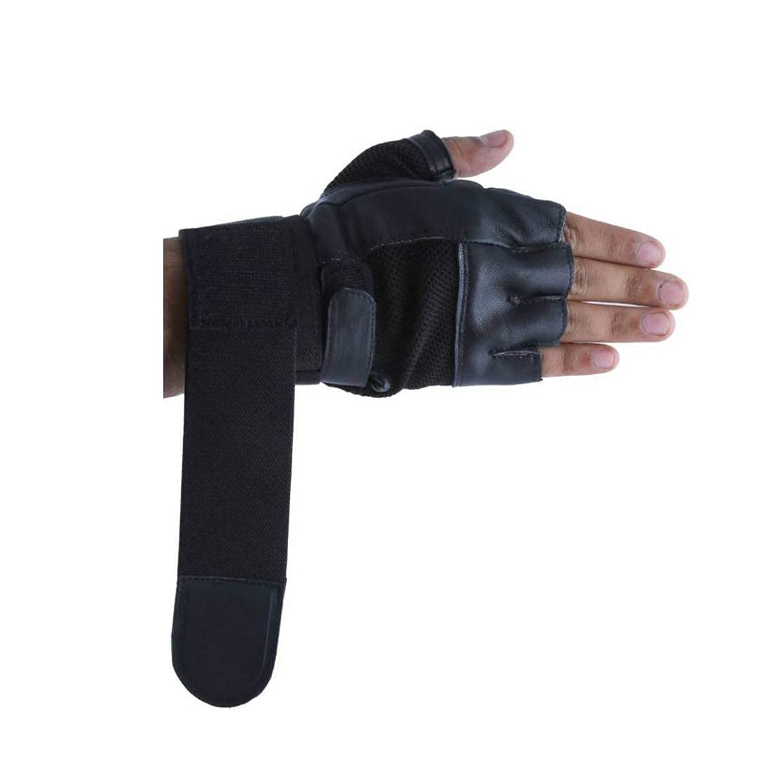 ZaySoo Neoprene Grip Gym Gloves for Weight Lifting Gym Gloves Fitness Training Gym Gloves Protector - Free Size-image-5