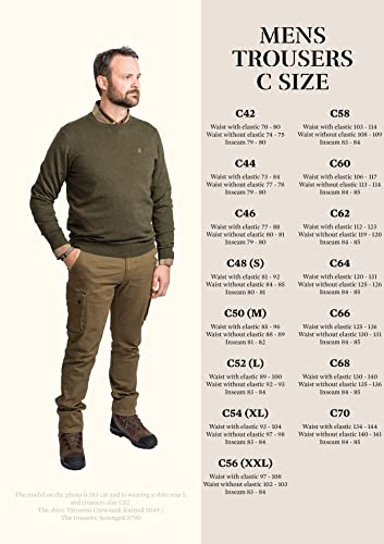 Pinewood Finnveden Hybrid Zip Off Stretch Hose für Herren. Für Outdooraktivitäten wie Wandern, Trekking, Jagd, Hundesport (C48, 400 Black)