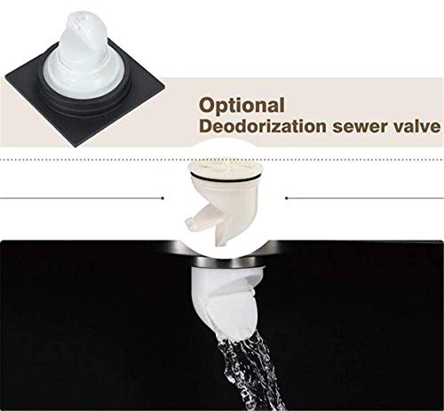 Zwart Messing Douche Afvoerputje, Geurbestendige Afvoerputje in Badkamer, Rooster Lineaire Douche Afvoer Installatie… - Image 8