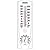 Springfield Vertical Thermometer and Hygrometer, Wireless Indoor Outdoor Thermometer, Humidity Meter for Patio, Garden, or Nursery area, 9.125-Inch, White