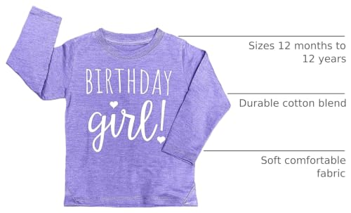 Image of Happy Birthday T-Shirt (Girls 1 to 12) Sassy Kids Party Tee - Sweet Baby /Toddler Outfit