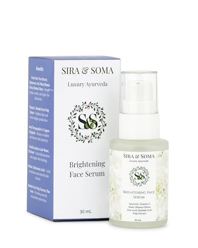 Sira & Soma Brightening Face Serum|Ayurvedic Formula|Fruit Extracts|Aloevera|Vitamin C & Shata Dhauta Ghrita|Remove Pigmentation Naturally|Brightening Anti Acne|Ayurvedic Formula|30 Ml