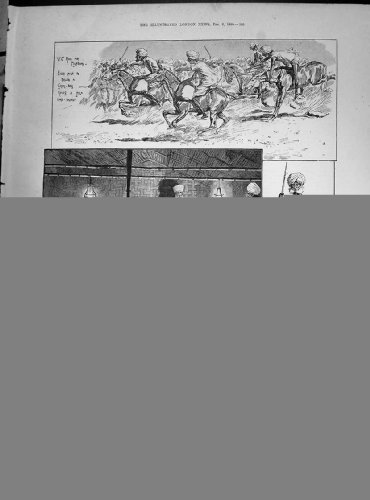 old-print Envío Antiguo kookrie de Lushai de Navidad la impresión 1890 Que Talla Le Cole de Goorkhas