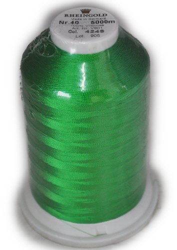 Hilo Rheingold Rayon 4249 Dark Lime Green 901404249 miniatura 1