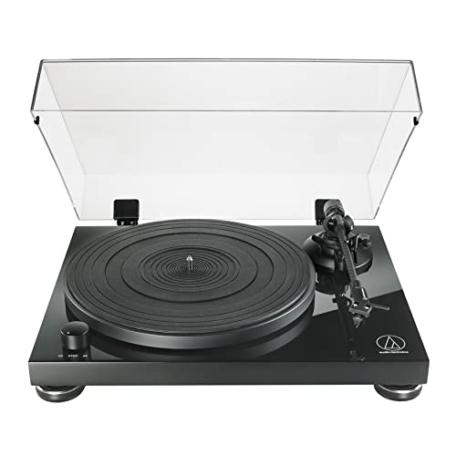 audio-technica TOCA-DISCOS ALTA FIDELIDADE AUTOMÁTICO COM ACIONAMENTO POR CORREIA - AT-LPW50PB - Bivolt 120/240V, Preto Piano