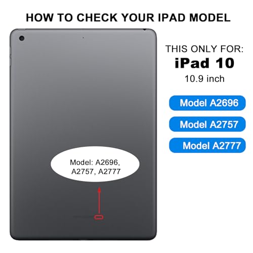 for iPad 10th Generation (10 Gen 2022) Screen Replacement Kit Digitizer Touch Glass Kits A2696/ A2757/ A2777 10.9 Inch (Black)-Without Repair Tools by SIMDOG - Image 2