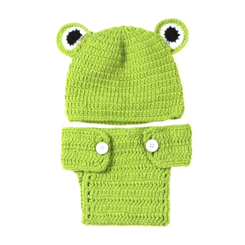 NUOBESTY Babies Frog Shape Knitting Outfit...