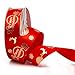 Produktbild Fansport Weihnachtsband,Geschenkbänder Band Satinband Weihnachten Ripsband Bandstreifen Geschenk Kuchenverpackung Weihnachtsdekor Für Das Erntedankfest Weihnachten Geburtstag
