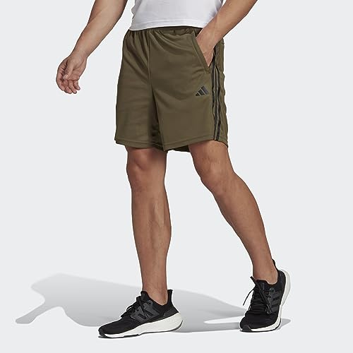 Image of adidas Tr-ES PIQ 3Sho Men Blue Training Shorts Size -