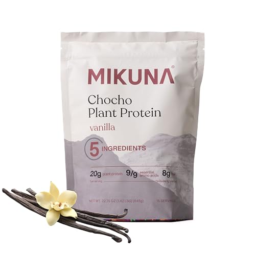Image of Mikuna Chocho Plant Protein Powder, Vanilla - 20g Protein, 8g Fiber - Third-Party Tested, Vegan, Lectin Free - 15 Servings