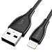 Produktbild UNBREAKcable iPhone Ladekabel - 1M Lightning Kabel [MFi Zertifiziert] für iPhone X/XS/XS MAX/XR, iPhone 8/8 Plus, iPhone 7/7 Plus, iPhone 6/6S/6 Plus/6S Plus, iPhone 5/5S/5C/SE, iPad - Schwarz