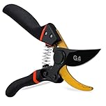 G4GADGET 8" Garden Secateurs – Heavy Duty Pruning Shears with SK5 Steel Blade, Non-Slip Grip & Safety Lock | Professional Garden Scissors for Plants, Flowers, Hedges & Branches