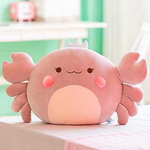 YIUNL Lifelike Crab Plush Toy Cute Crab Plush Pillow Stuffed Animal Toys Sofa Cushion Decor Toy Throw Pillow KIds Gift 60cm Gray