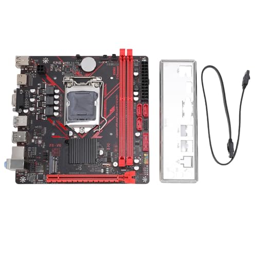 Denash H81 Micro ITX Placa Base para LGA1150 con DDR3 60Hz, Serial ATA2.0, M.2 NVME Minería Minero para Core I7 I5 I3 CPU (Tarjeta de Red de 1000Mbps)