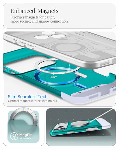 Coque iPhone 17 Pro Max Spigen premium antichoc Classic C1 MagFit bleue - 5