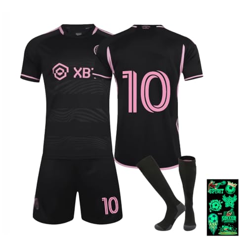 ZOOMPIL Camiseta de Futbol, Traje de Futbol de Niño, No.10 Conjunto Camiseta de Futbol, con Camiseta, Pantalones Cortos Calcetines y Pegatina