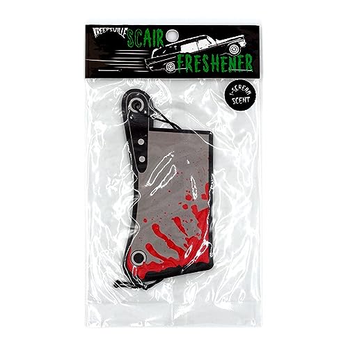 Image of kreepsville 666 Hanging Horror Car Air Freshener Spooky Scent (Bloody Cleaver)