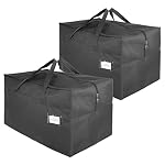 2 Pack Large Canvas Storage Carrying Bags for Camping & Moving