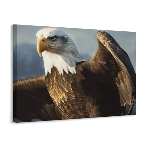 Toile murale aigle cadeau de Noël idéal pour chambre