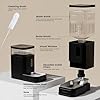 Gardner Pet 2.2 Gallon Automatic Dog Water Bowl Dispenser 8.5L Gravity Water Feeder with Stainless Steel Bowl & Maifan Stone Filter, BPA-Free for for Cats and Dogs (Black, 2.2 Gallon) #4