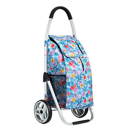 WBBML Camiones de Mano Aleación de Aluminio, Carrito de Compras para Ancianos, Carrito de Compras Plegable, Carrito Mudo de Compras Portátiles Y Resistentes Al Desgaste, Carros/D Cover