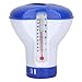 UNFAIR 5 Pouces Distributeur De Chlore Chimique Flottant De pour Piscine avec Thermomètre, Applicateur Automatique De Désinfection, Fournitures De Spa pour Pompe À Spa