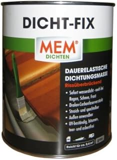 MEM Dicht- Fix - 750 ml - Abdichtung von Undichtigkeiten- Untergründen wie Dachpappe, Schweißbahnen, Aluminium - Dichtungs...