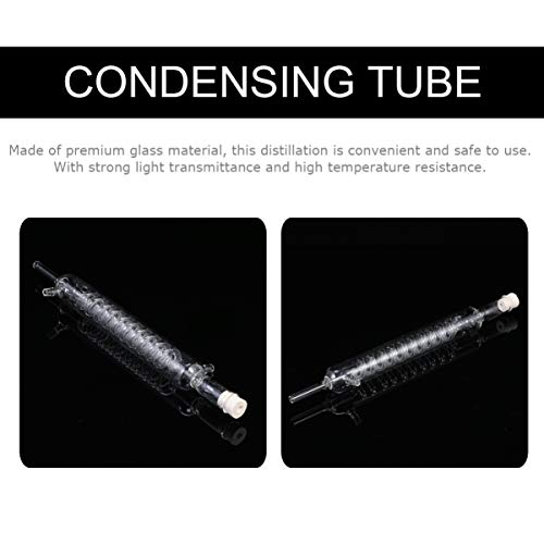Condenser Glass Hose Connection Glass Condenser Tube Jacket Length Lab Glass Condenser Chemistry Condenser Chemistry Experiment Chemistry Lab Glassware Tool Lab Glass Condenser #TOP1