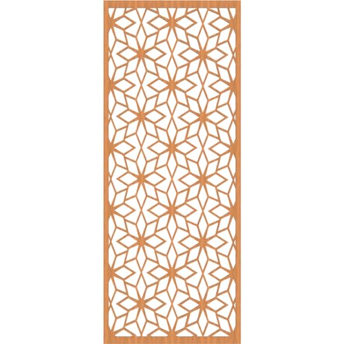 Image of Lake Decorative Pierced Fretwork Wood Wall Panels, 27 3 /8 inchW x 69 3 /8 inchH x 3 /8 inchT, Cherry