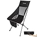 KingCamp Chaises de Camping Légères et Pliantes pour Adulte Chaise Portable Compacte à Dossier Haut avec Appuie-Tête pour Jardin Pêche Pique-Nique et Parc