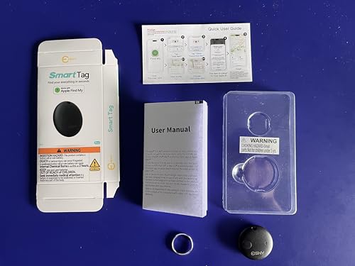 Esky Air Tag, Bluetooth Luggage Tracker Works with Apple Find My APP (iOS Only, Not for Android), Key Finder and Item Locator for Luggage, Backpack, Suitcases, Pets, Wallet