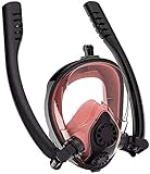 HSSYHGDS Máscaras de Buceo Máscara de Snorkel Máscara de Buceo Subacuática Antivaho Máscara de Snorkel de Cara Completa para Mujeres Hombres Niños Natación Snorkel Equipo de Buceo