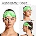 Green White Tie Dye Print Print Women Fashion Sweat Bands - Sweatbands for Men - Sports Headbands for Women Workout - Athletic Headbands for Mens Boy Girts Bandana