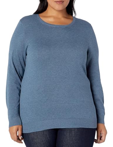 Image of Amazon Essentials Women's Long-Sleeve Lightweight Crewneck Sweater, Flattering (Available in Plus Size)
