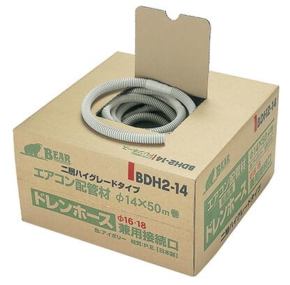 Amazon.co.jp: 電材堂 エアコン用ドレンホース 二層型 内径φ14×50m