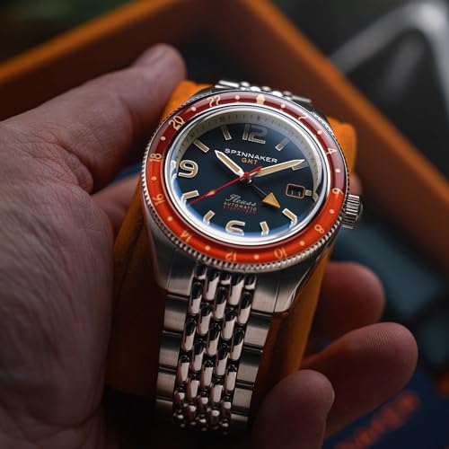 Image of Spinnaker Men's Fleuss GMT Automatic Watch with Solid Stainless Steel Bracelet SP-5120