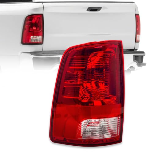 RANSOTO Tail Light Compatible with 2009-2018 Dodge Ram 1500 2500 3500 Classic Left Driver Side Truck Rear Taillight Brake Lamp With Bulb Replaces CH2818124