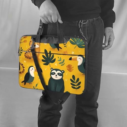 Cute Sloths Toucans Tigers Maletín para Laptop 15.6" miniatura 2