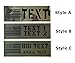 Custom Personalized Infrared IR Laser Cut ID Panel Name Tape American IR Flag Patch with Hook Loop Fastener (American Flag)