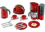 Theo Klein 9564 Bosch Breakfast Set I Kitchen set consisting of toaster, coffee machine, kettle and much more I Packaging dimensions: 44.5 cm x 13 cm x 34 cm I Toy for children aged 3 years and up